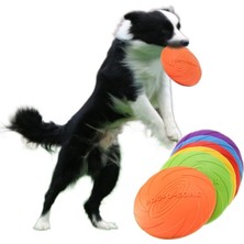 VividDonald Köpek Frizbisi Köpek Isırmasına Dayanıklı Frizbi Evcil Hayvan Eğitimi Frizbisi 22CM (Yurt Dışından)