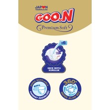 Goo.n Premium Soft 6 Numara Süper Yumuşak Bant Bebek Bezi Avantajlı Paket - 88 Adet