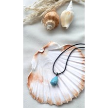 HD Marketim Turkuaz Kolye Gerdanlık Firuze Doğal Taş Çakra Yoga Reiki Kadın Kolye