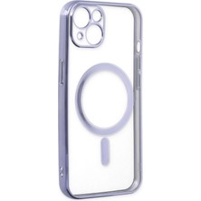 Newface Iphone 14 Plus Kılıf Magneticsafe Lazer Silikon - Mor 327107