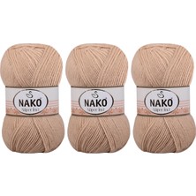 Süper İnci El Örgü İpi 100gr 219 3 Adet