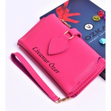 Ozka Leather Collection Pembe Maça Model Trend Kadın Cüzdanı - Anahtarlık Hediyeli !