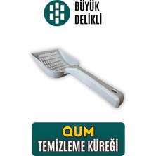 Pawdaz Qum Küreği - Büyük Delikli Büyük Kum Küreği Iri Taneli Kedi Kumları Için