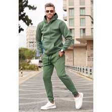 Yakamel Erkek 3 Iplik Şardonlu Eşofman Takımı