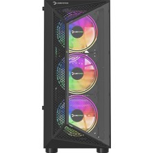 GamePower Eclipse 4*120mm A-RGB Fan 500W 80+ Bronze ATX Gaming Kasa