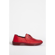 Dericlub Br 04138 Fermuar Detay Deri Kadın Casual Ayakkabı