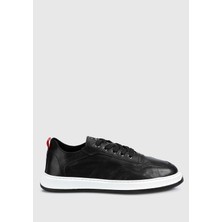 ProvoQ Siyah Deri Erkek Sneaker