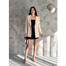 Noa Noa Cep Kapak Detaylı Basic Blazer Kadın Ceket
