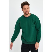 Kef Clothing Yeşil Sweatshirt, Oversize Sweatshirt, Erkek Sweatshirt