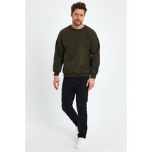Kef Clothing Haki Sweatshirt, Oversize Sweatshirt, Erkek Sweatshirt