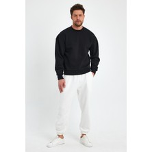 Kef Clothing Siyah Sweatshirt, Oversize Sweatshirt, Erkek Sweatshirt