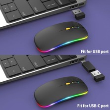 Blackbird Game Center Siyah Rgb Şarjlı Kablosuz 1600DPI Işıklı Kablosuz Mouse Bwm6