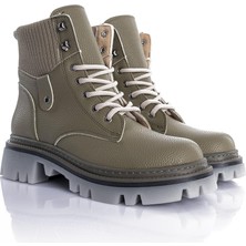 Getcho Patiro Kadın Bilekten Lastikli Yeşil Bot