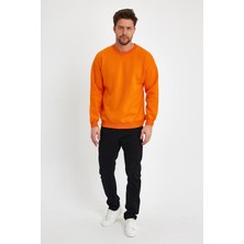 Kef Clothing Turuncu Sweatshirt, Oversize Sweatshirt, Erkek Sweatshirt
