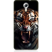 Teknomeg General Mobile Discovery 4g Uyumlu Vahşi Kaplan Desenli Silikon Kılıf