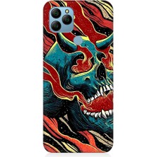 Teknomeg General Mobile GM21 Uyumlu Devil Skull Şeytan Kafatası Desenli Silikon Kılıf