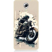 Teknomeg General Mobile Discovery 4g Uyumlu Motorsikletçi Desenli Silikon Kılıf