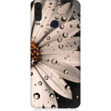 Teknomeg General Mobile GM10 Uyumlu Papatya ve Su Damlaları Desenli Silikon Kılıf