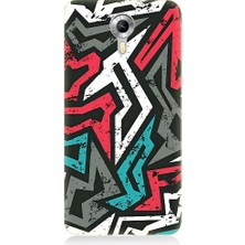 Teknomeg General Mobile Discovery 4g Uyumlu Grafiti Mozaik Desenler Desenli Silikon Kılıf