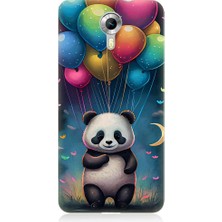 Teknomeg General Mobile Discovery 4g Uyumlu Renkli Balonlar ve Panda Desenli Silikon Kılıf