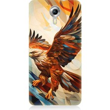 Teknomeg General Mobile Discovery 4g Uyumlu Uçan Savaşçı Kartal Desenli Silikon Kılıf