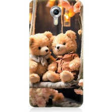 Teknomeg General Mobile Discovery 4g Uyumlu Salıncakta Mutlu Ayılar Desenli Silikon Kılıf