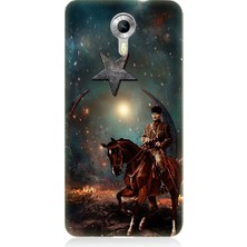 Teknomeg General Mobile Discovery 4g Uyumlu Mustafa Kemal Atatürk ve Mücadele Yılları Desenli Silikon Kılıf