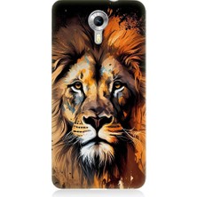 Teknomeg General Mobile Discovery 4g Uyumlu Sarı Kırmızı Kral Aslan Desenli Silikon Kılıf