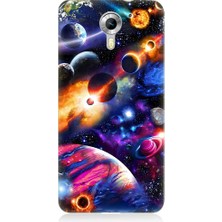 Teknomeg General Mobile Discovery 4g Uyumlu Uzayda Gezegenler ve Galaksiler Desenli Silikon Kılıf