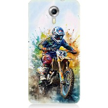 Teknomeg General Mobile Discovery 4g Uyumlu Motorsikletçi Desenli Silikon Kılıf