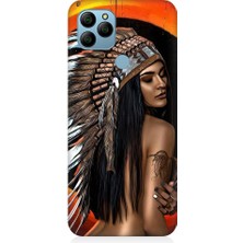 Teknomeg General Mobile GM21 Uyumlu Kızıldereli Kız Desenli Silikon Kılıf