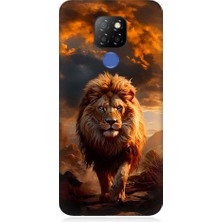 Teknomeg General Mobile GM20 Uyumlu Yırtıcı Aslan Kral Desenli Silikon Kılıf