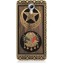 Teknomeg General Mobile Discovery 4g Uyumlu Osmanlı Nişanı ve Ay Yıldız Desenli Silikon Kılıf