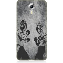 Teknomeg General Mobile Discovery 4g Uyumlu Yüreğiniz ve Kalbinizle Boks Desenli Silikon Kılıf