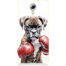 Teknomeg General Mobile Discovery 4g Uyumlu Boksör Köpek Desenli Silikon Kılıf