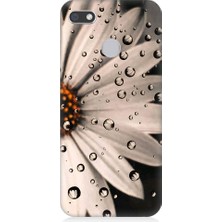 Teknomeg General Mobile Gm8 Go Uyumlu Papatya ve Su Damlaları Desenli Silikon Kılıf