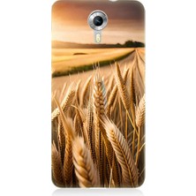 Teknomeg General Mobile Discovery 4g Uyumlu Buğday Başak Tarlası Desenli Silikon Kılıf