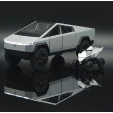Jutenya Tesla Cybertruck 1:24 Ölçek Diecast Model Araba Sesli Işıklı