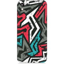 Teknomeg Huawei Honor 8s Uyumlu Grafiti Mozaik Desenler Desenli Silikon Kılıf