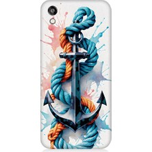 Teknomeg Huawei Honor 8s Uyumlu Gemi Çapası Desenli Silikon Kılıf