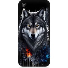 Teknomeg Huawei Honor 8s Uyumlu Yalnız Kurt Desenli Silikon Kılıf