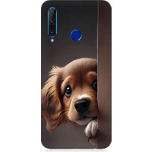Teknomeg Huawei Honor 20 Lite Uyumlu Yavru Sevimli Cute Köpek Desenli Silikon Kılıf