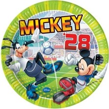 Coşan Pastacılık Tabak Lisanslı Mıckey Mouse Futbol 8 Li
