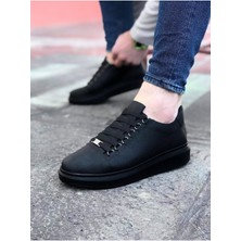 Afrodit Giyim CLZ947 CZ08 Kömür Düz Erkek Casual Ayakkabı