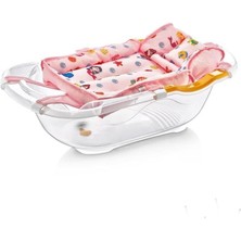 CLZ193  Desenli Köpüklü Bebek Banyo Küvet Filesi 393 Pembe