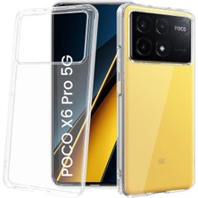 Case World Caseworld Xiaomi Poco X6 Pro Kapak 1mm Süper Silikon Şeffaf Kılıf