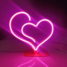 Kamer Neon Işıklı Kalp