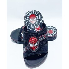 Ayz Spiderman Örümcek Adam Erkek Çocuk Kaydırmaz Tabanlı Ev Anaokulu Deniz Yumuşak Terlik