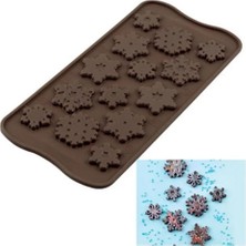 Depposite Silikon Çikolata Kalıbı Kar Tanesi 14 Lü 21 x 10.5 cm