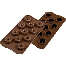 Depposite Silikon Çikolata Kalıbı Çizgili Çörek 11 Li 21 x 10.5 cm